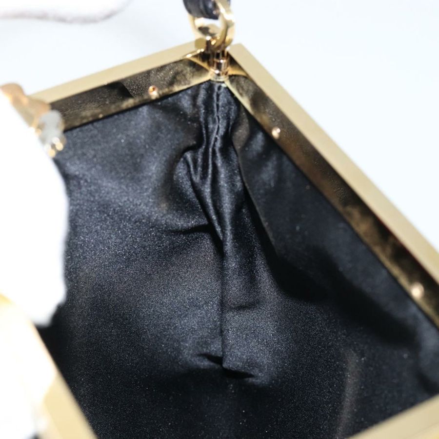 【日本直送】華倫天奴手提包 緞面棕色金色 正品 bs30808-17