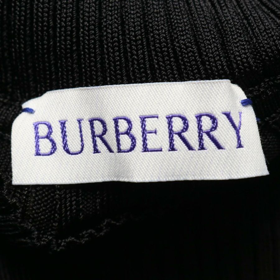 BURBERRY 針織長袖毛衣,黏膠纖維材質,黑色,女款 XS 碼-2
