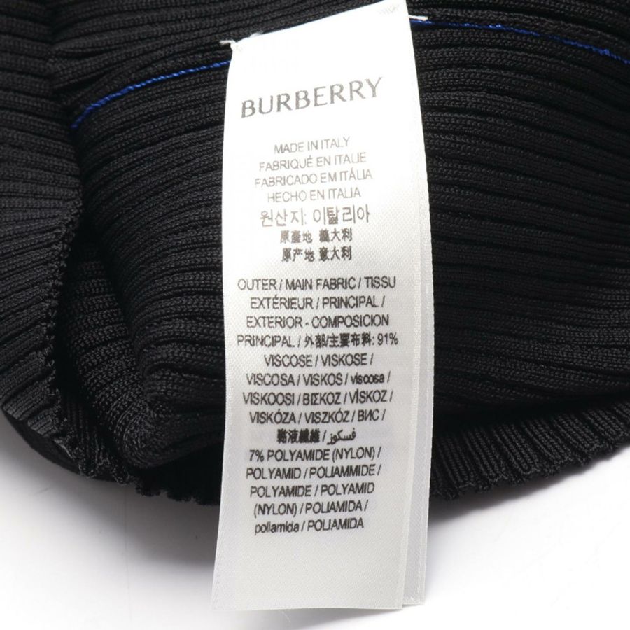 BURBERRY 針織長袖毛衣,黏膠纖維材質,黑色,女款 XS 碼-3
