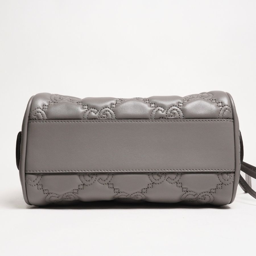 GUCCI GG Matelasse 壓紋波士頓包 mini speedy（灰色）-4