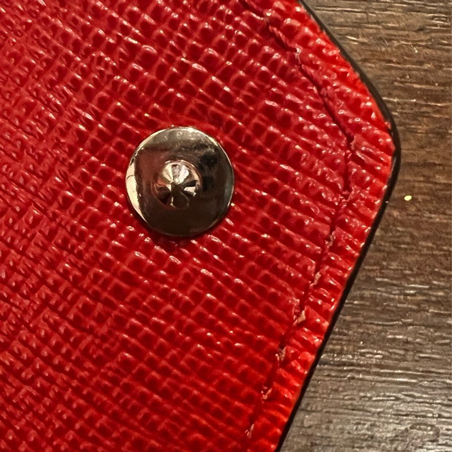 《出清換現金‼️》LV信封式水波紅色三折短/中夾/錢包/皮夾-14