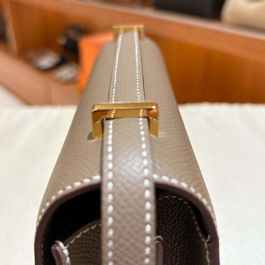 【現貨|快速出貨】Hermès 愛馬仕 Constance 19 Etoupe 大象灰|金釦|U刻 2022 年|Epsom 皮|全新全配-16