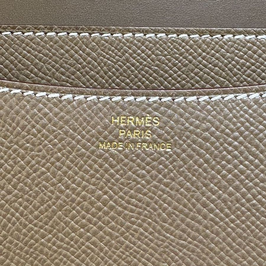 【現貨|快速出貨】Hermès 愛馬仕 Constance 19 Etoupe 大象灰|金釦|U刻 2022 年|Epsom 皮|全新全配-18