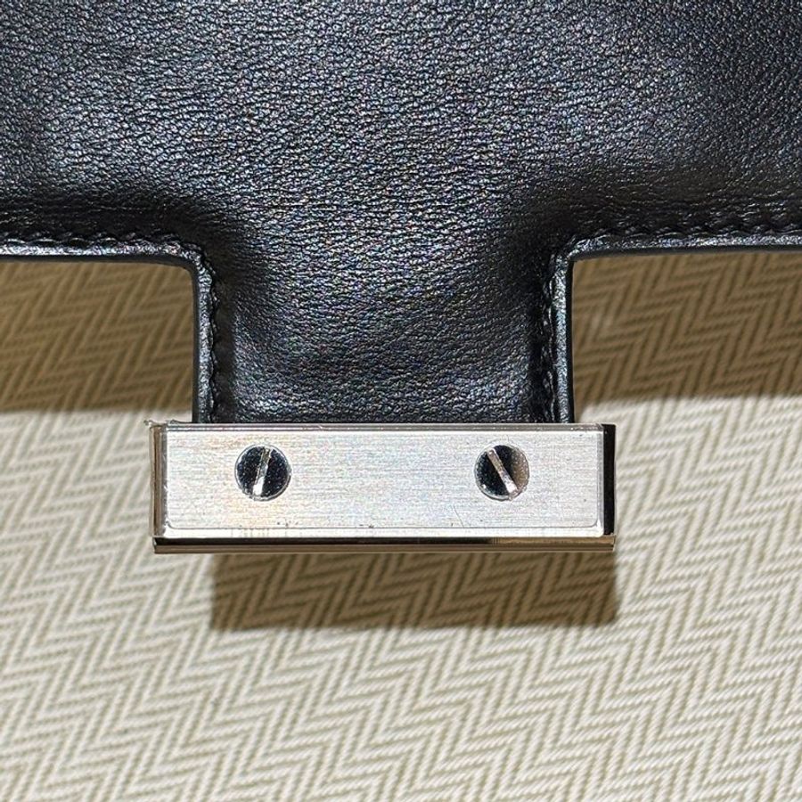 【現貨|快速出貨】Hermès 愛馬仕 Constance 19 黑色 Epsom|U刻 2022年|銀釦經典斜背包|全新全配-12