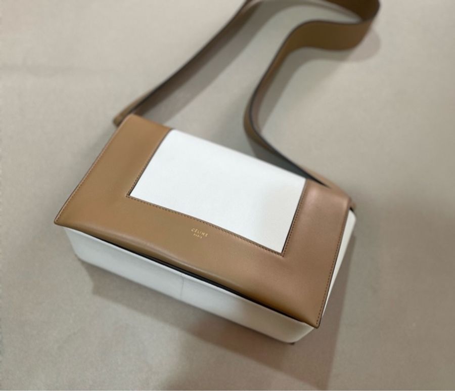 celine白棕拼色Frame bag(已停產)-0