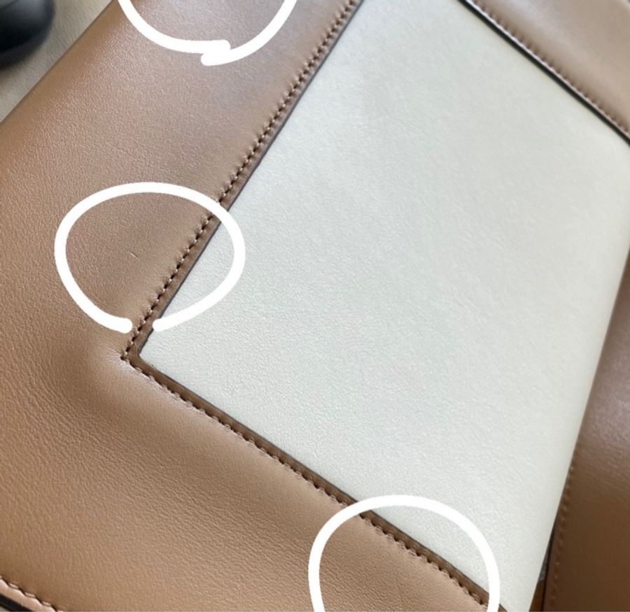 celine白棕拼色Frame bag(已停產)-6