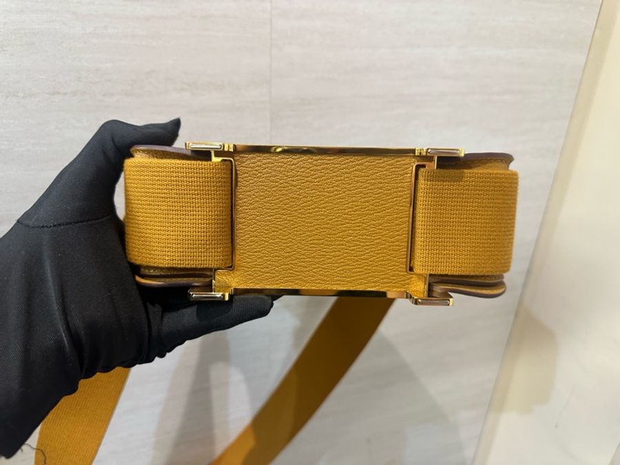 Hermes 28焦糖色山羊皮Mysore金釦Geta斜背包H083052CCAI-4
