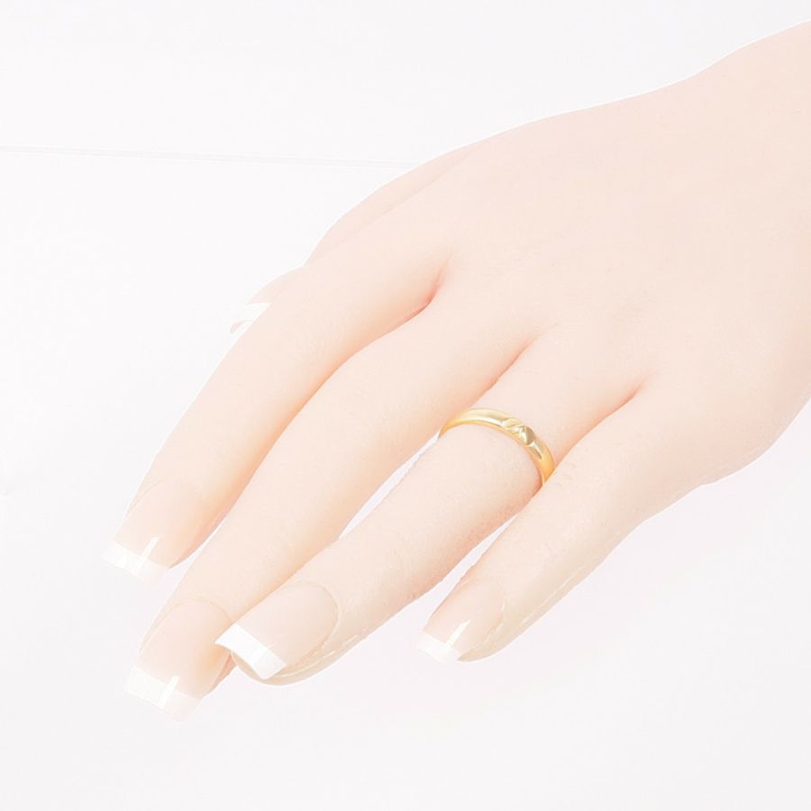 LOUIS VUITTON 18K黃金Volt Multi Wedding Band戒指LV#53/US#6.5-5