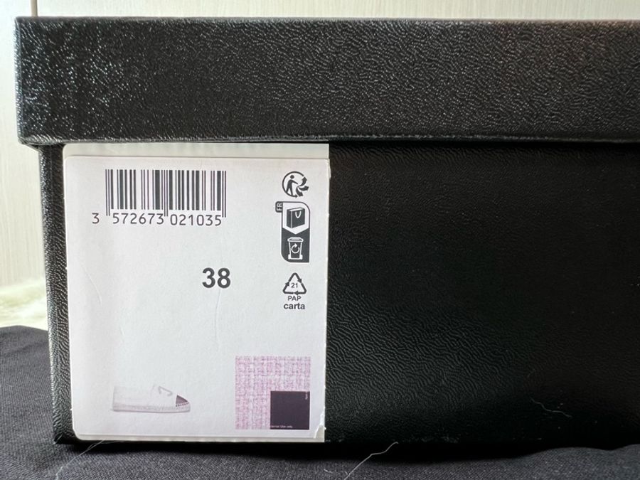 Chanel 超美毛呢 漁夫鞋 草編鞋 鉛筆鞋(全新閒置品)-6