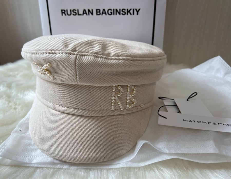 昆凌愛牌Ruslan Baginskiy RB 珍珠報童帽（全新收藏品）-0