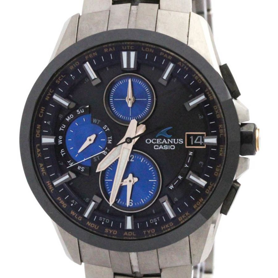 卡西歐 Oceanus Manta 10週年紀念版太陽能鈦金屬腕錶 OCW-S3001C-1AJF-0