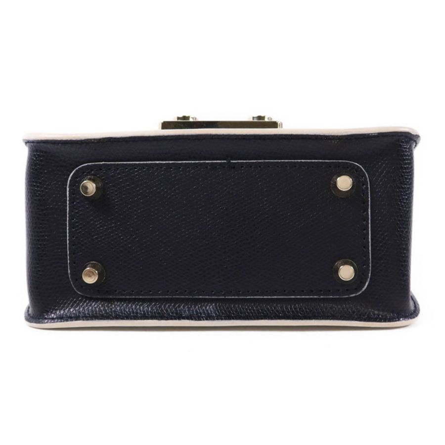 Furla 牛皮皮革Metropolis Mini Crossbody金扣手挽肩背兩用袋-3