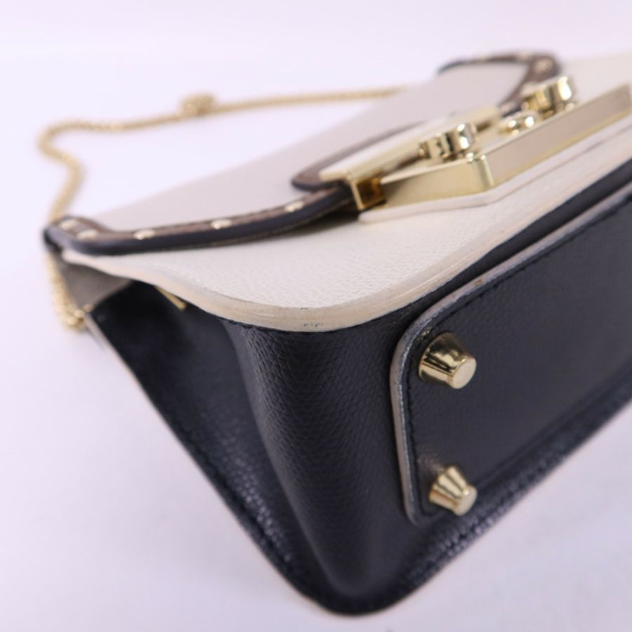 Furla 牛皮皮革Metropolis Mini Crossbody金扣手挽肩背兩用袋-13
