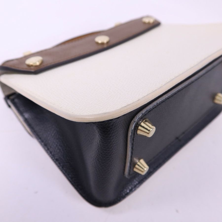 Furla 牛皮皮革Metropolis Mini Crossbody金扣手挽肩背兩用袋-15