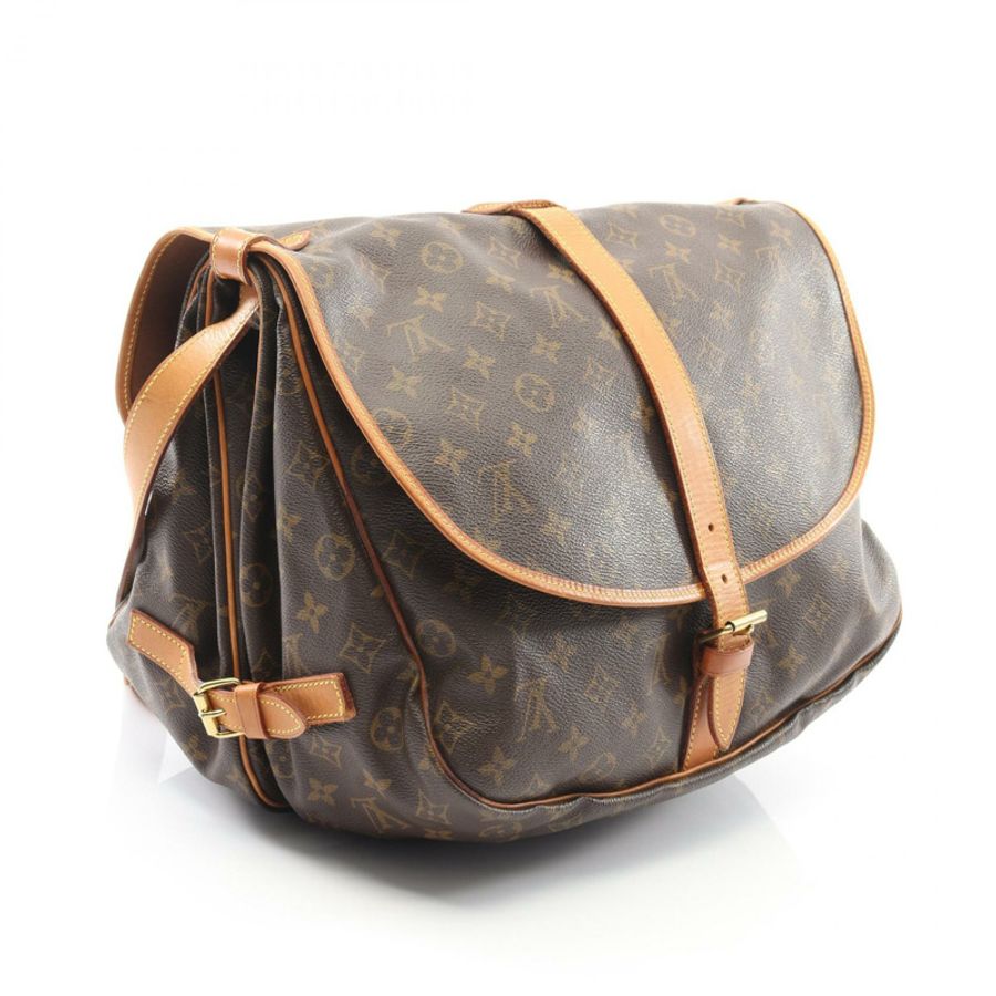 路易威登 Saumur 35 斜背包 M42254 Monogram 帆布 二手 LV-1