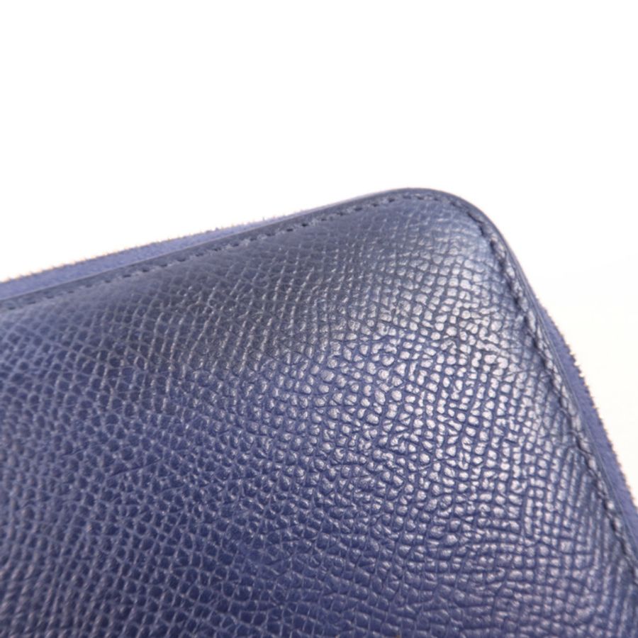 HERMES Epsom皮革Silk In Long Wallet銀扣長錢包-18