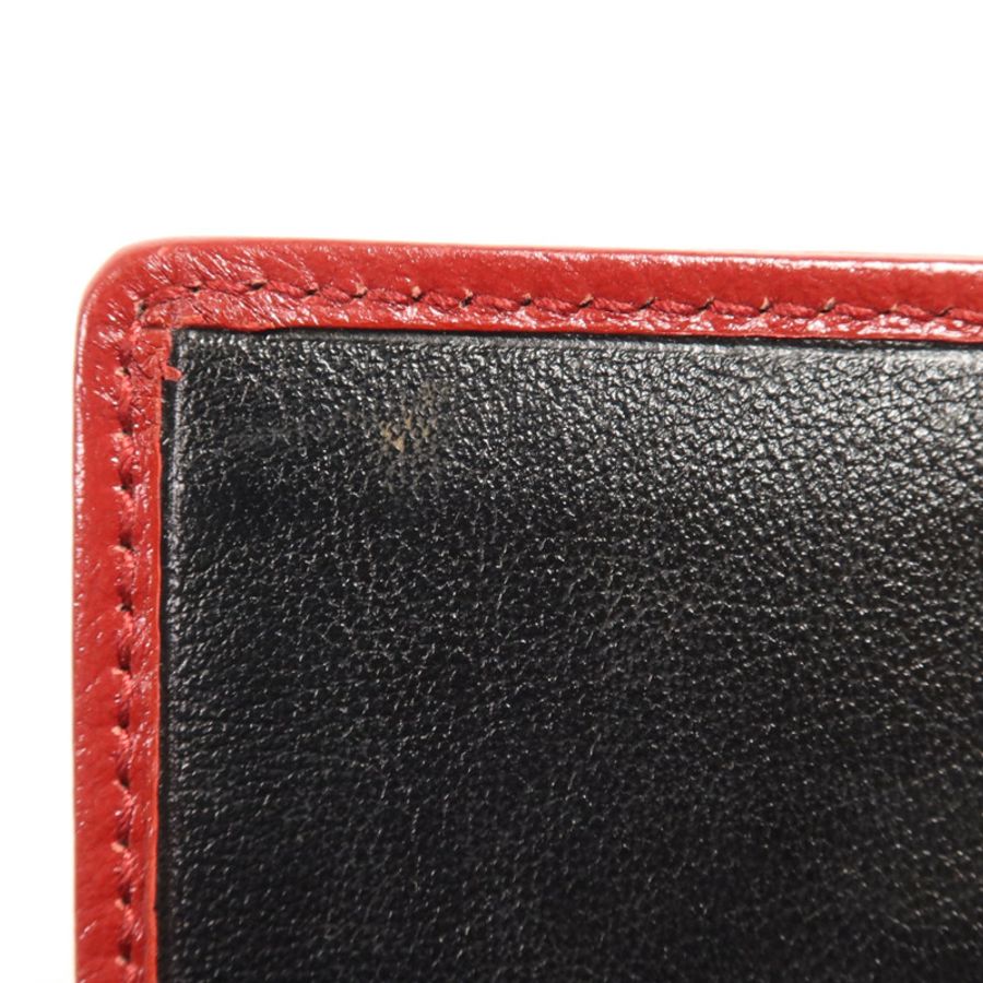 GUCCI 牛皮皮革GG Marmont Wallet金扣錢包-12