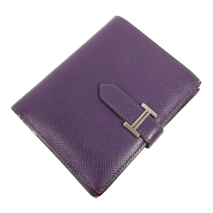 HERMES Epsom皮革Bearn Compact Wallet銀扣錢包-2