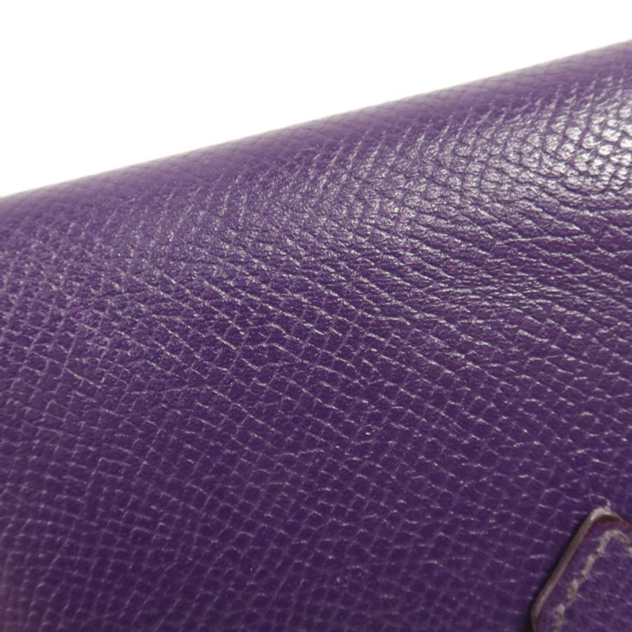 HERMES Epsom皮革Bearn Compact Wallet銀扣錢包-15