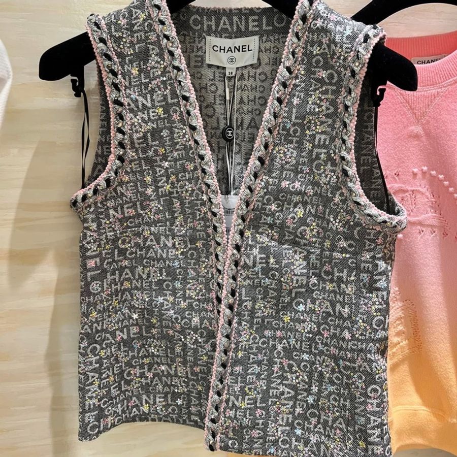 Chanel 香奈兒 Jennie同款 滿版亮片背心(全新吊牌未拆)-0