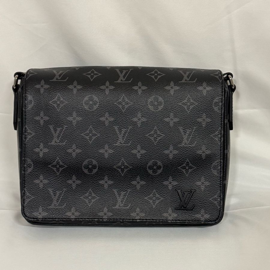 Louis Vuitton 黑色老花 郵差包-0