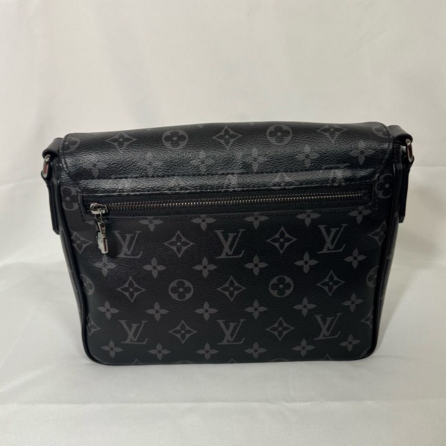 Louis Vuitton 黑色老花 郵差包-9