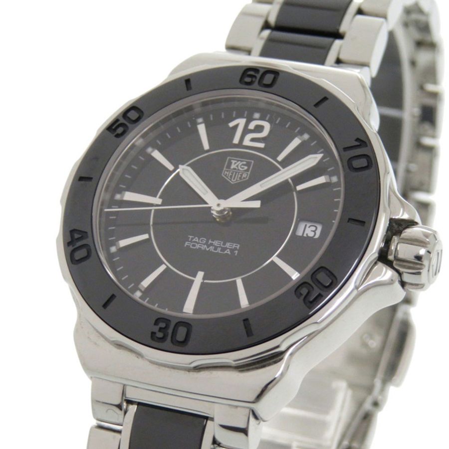 TAG Heuer Formula 1 WAH1210.BA0859 不銹鋼黑色/銀色錶盤石英錶 0330 HEUER-2