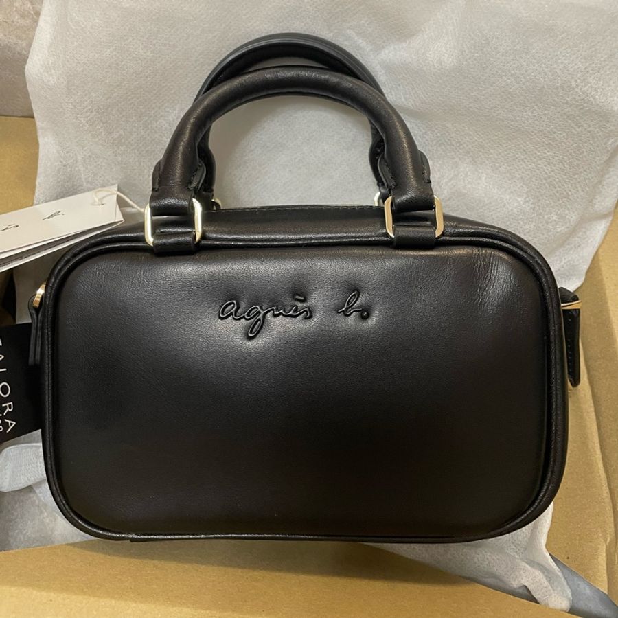 agnes b Boston mini top-handle bag-0