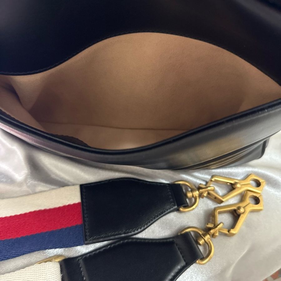 GUCCI 手提包 肩背包 愛心款 金扣 相機包-12