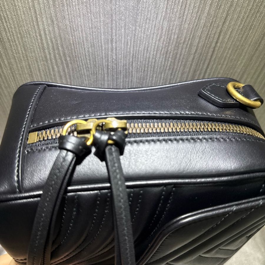 GUCCI 手提包 肩背包 愛心款 金扣 相機包-15