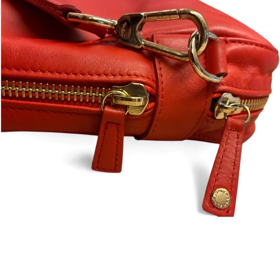 🛍️【Longchamp 橘紅真皮公事包/電腦包】型號1212888313 | 經典停產款 | 法國牛皮 | 底部擴充 | 贈毛球 | 附購證-19