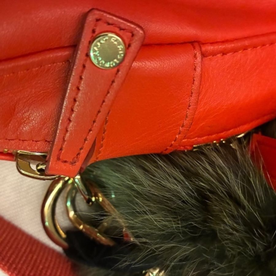 🛍️【Longchamp 橘紅真皮公事包/電腦包】型號1212888313 | 經典停產款 | 法國牛皮 | 底部擴充 | 贈毛球 | 附購證-22