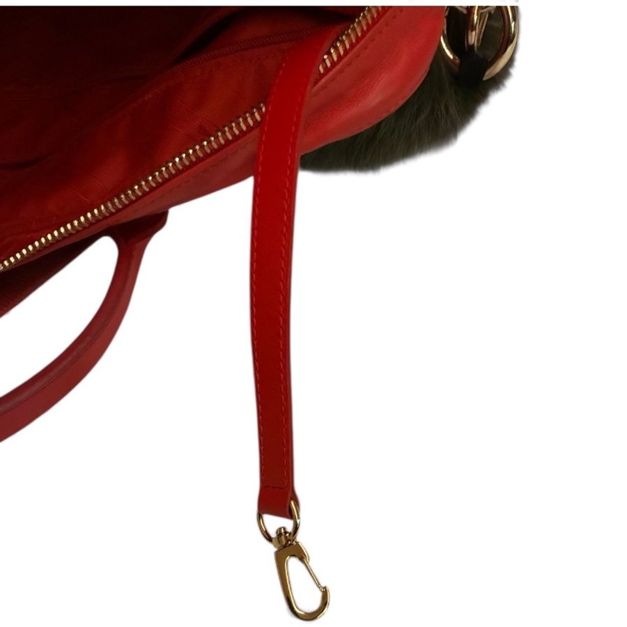 🛍️【Longchamp 橘紅真皮公事包/電腦包】型號1212888313 | 經典停產款 | 法國牛皮 | 底部擴充 | 贈毛球 | 附購證-24