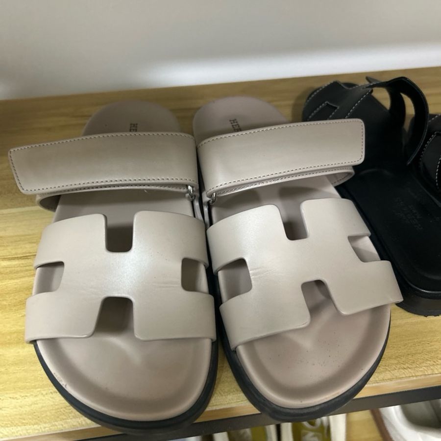 hermes 二舅鞋 奶茶色 36-6
