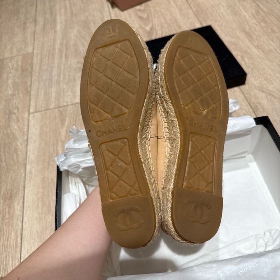 Chanel 草編鞋36號-13