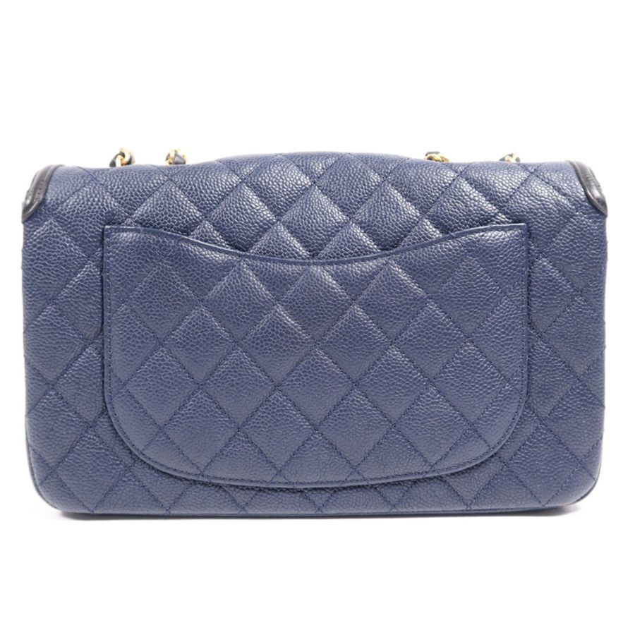 CHANEL 牛皮皮革Filigree Chain Bag金扣鏈帶肩背袋-1