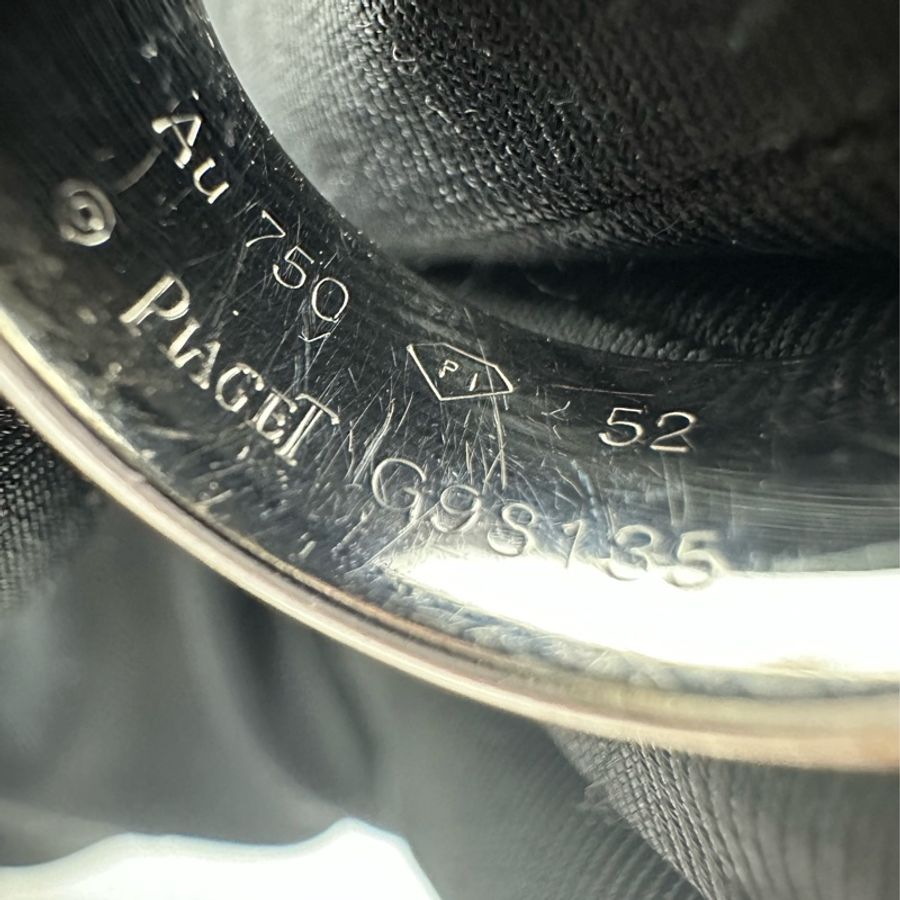 Piaget 伯爵possession18k白金時來運作52號 鑽石戒指-5