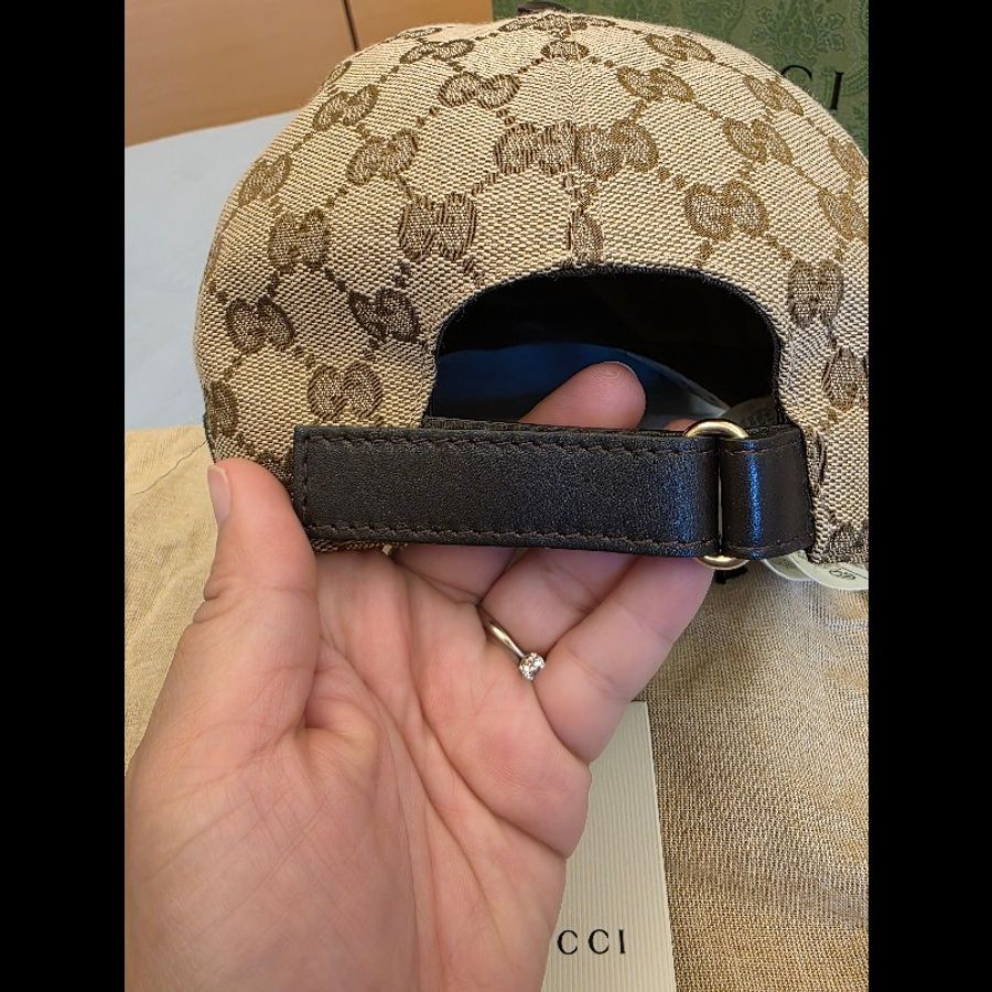 gucci 鴨舌帽 老花款-12