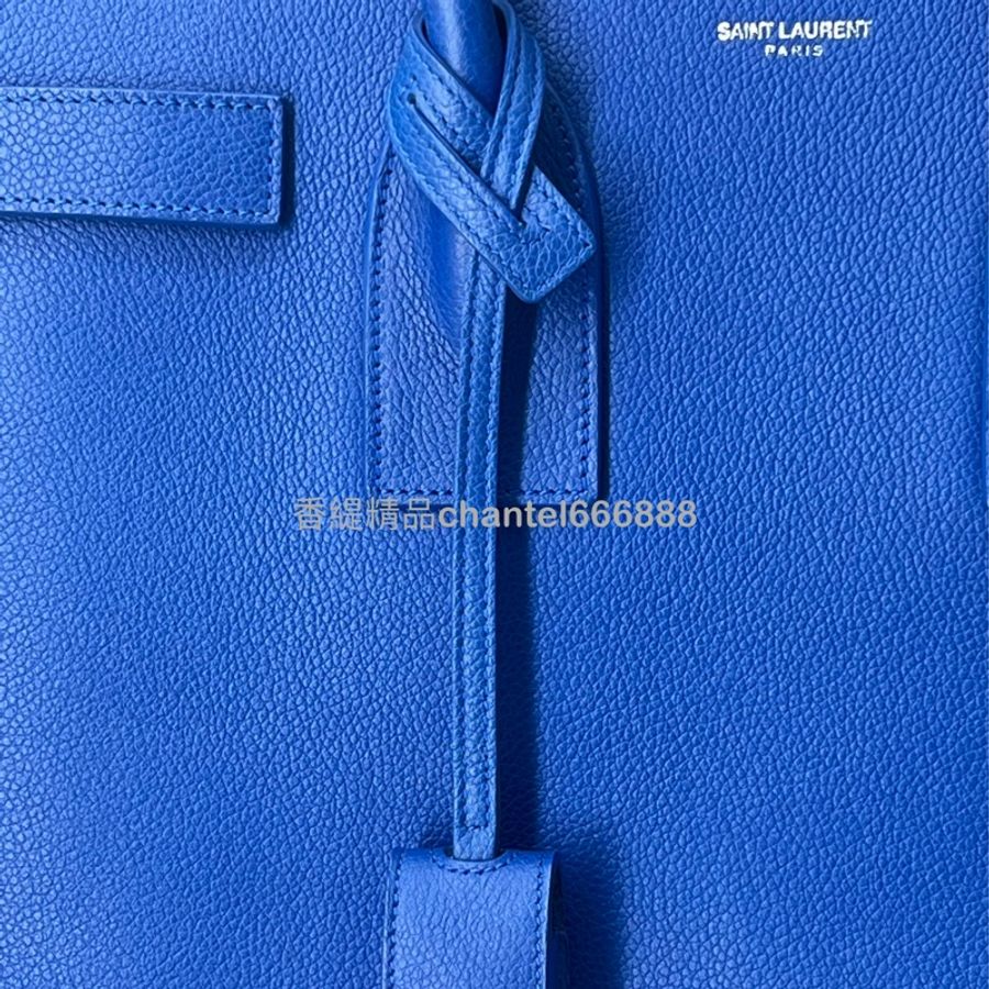 💗香緹國際精品💗 YSL 633 聖羅蘭 風琴公事包 寶藍色-5