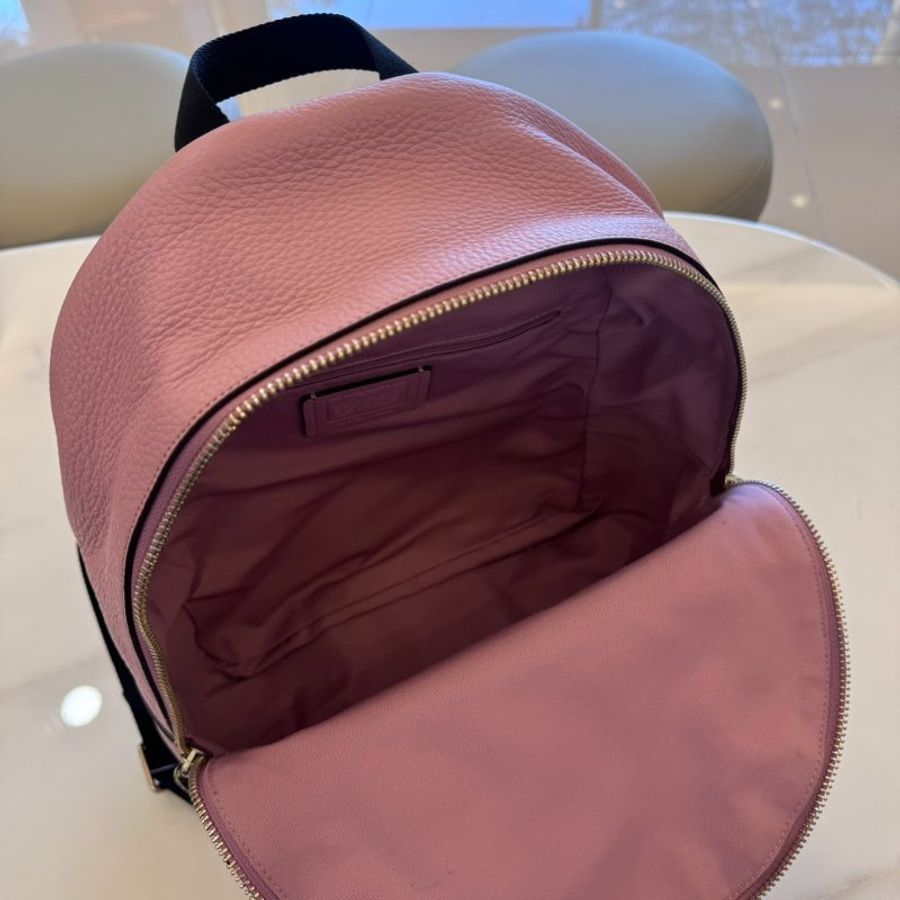 *SHIHNA名牌精品* Coach Charlie 粉色荔枝紋皮後背包-4