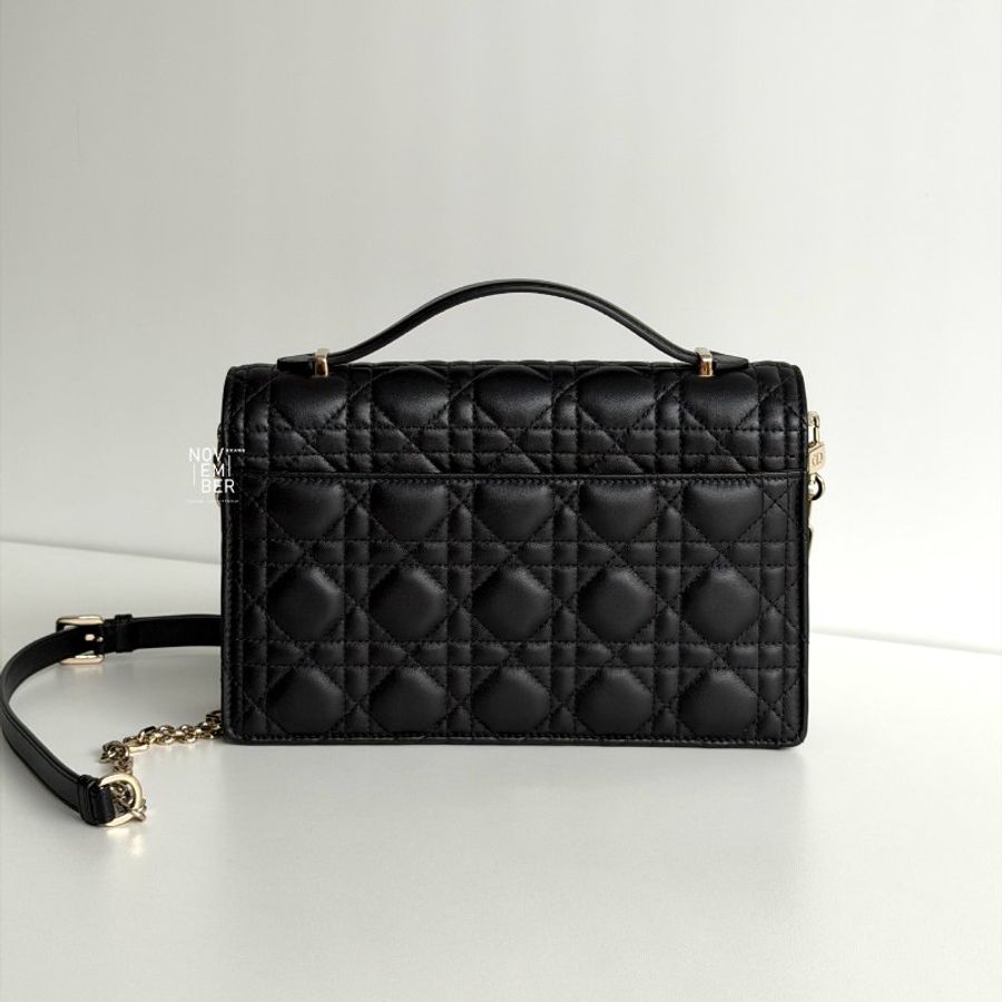 99新🆕 Dior 迪奧 Top Handle 黑金-6