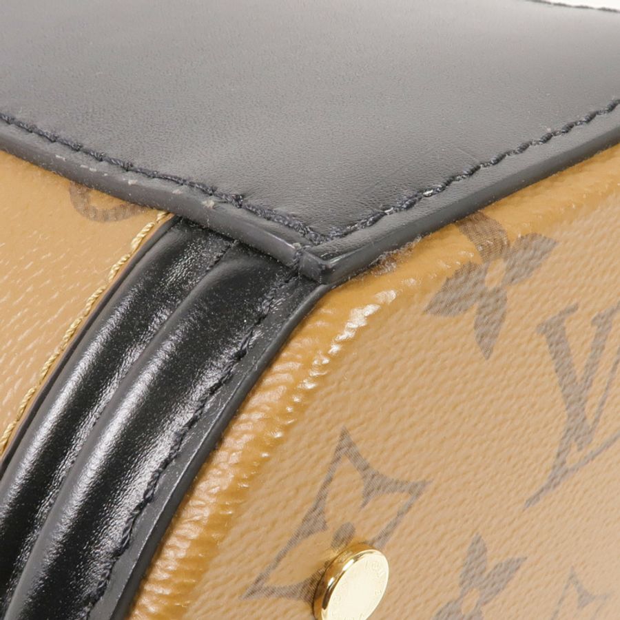 LOUIS VUITTON Monogram Reverse Cannes金扣手挽肩背兩用袋-15