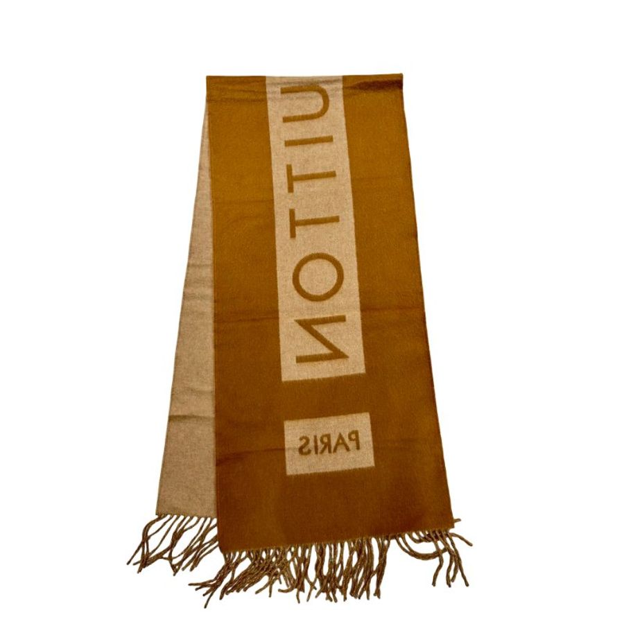 LV CASHMERE SCARF BROWN-0