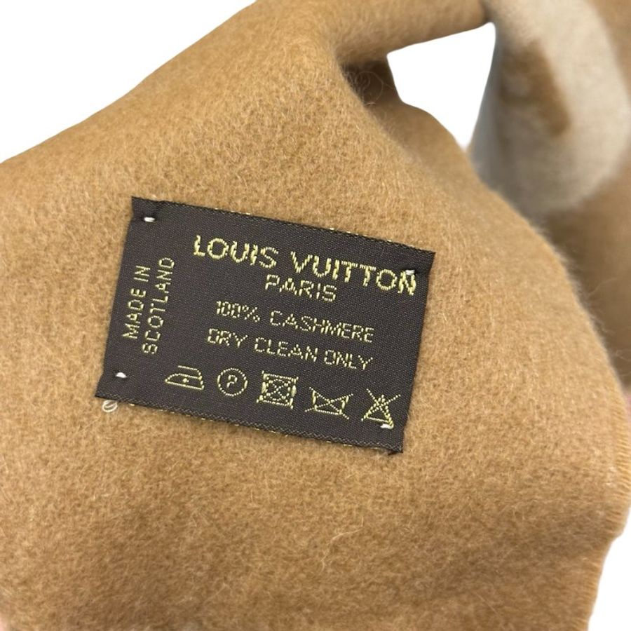 LV CASHMERE SCARF BROWN-5