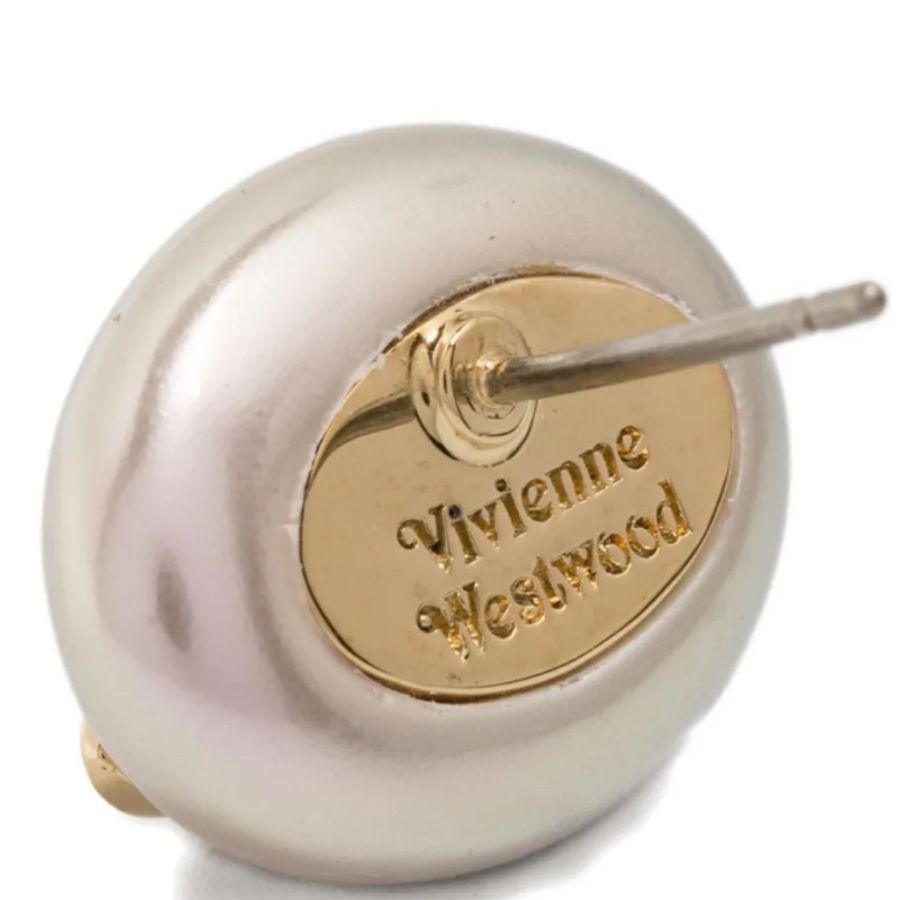 VIVIENNE WESTWOOD Lavinia Faux Pearl-Embellished Stud 珍珠耳環-5