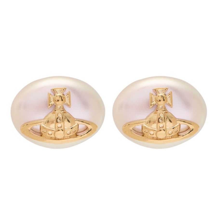 VIVIENNE WESTWOOD Lavinia Faux Pearl-Embellished Stud 珍珠耳環-6