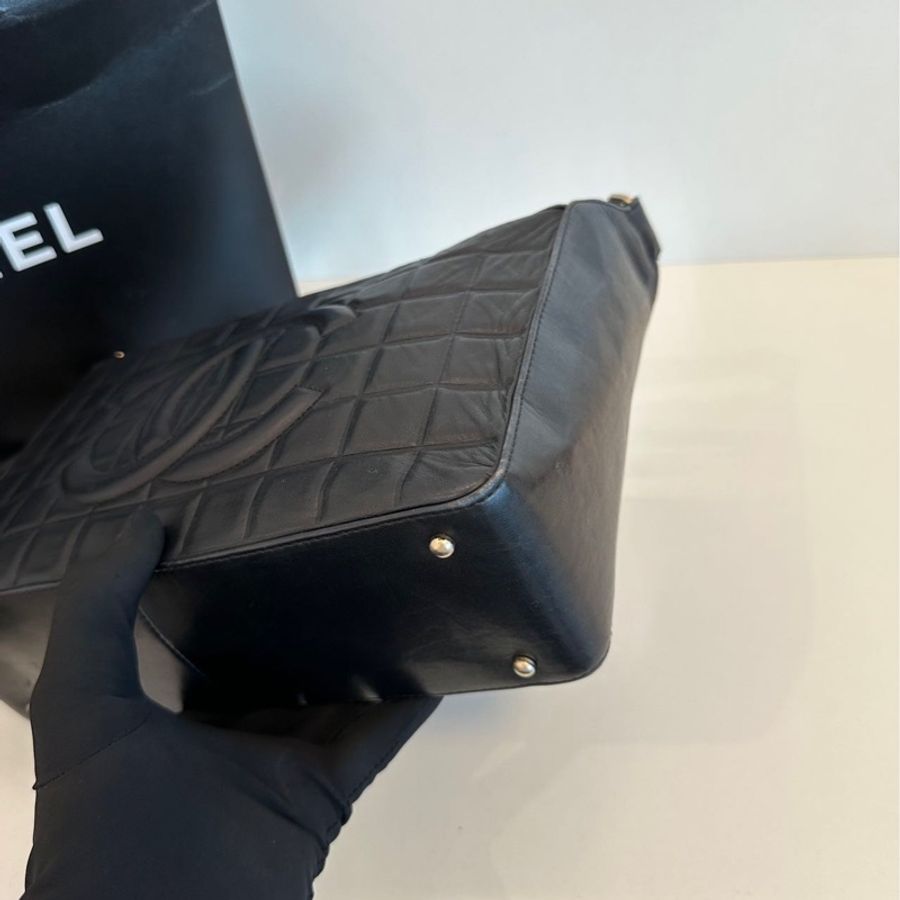Chanel vintage 冰格單肩包-10