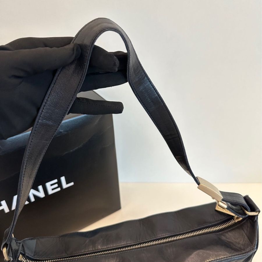 Chanel vintage 冰格單肩包-15