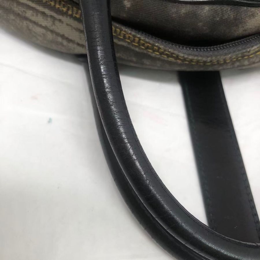 二手DIOR 迪奧 中古牛仔丹寧 保齡球 手提包 徽章款-20