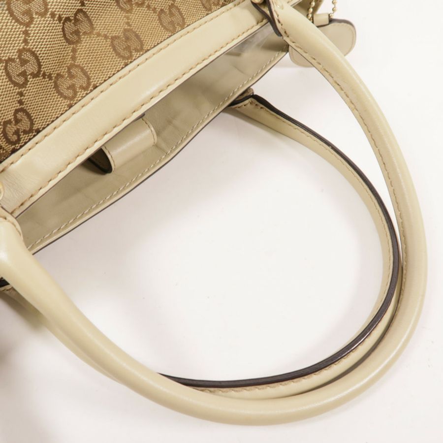米色 GG 帆布托特包【GUCCI 古馳】 296835-10